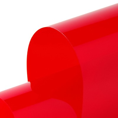 HEXFLARE02 - PVC transp coloré rouge teinte phare