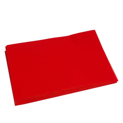 FEUTROUGE2 - Feutrine Rouge format A5 lot de 10
